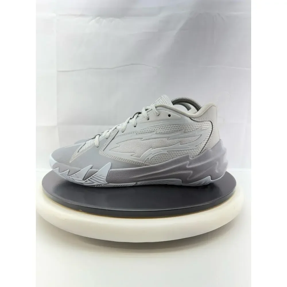 Puma Scoot Zeros Youth Size 7 Grey Ice Blue Basketball Shoes 309863-01 Sneakers